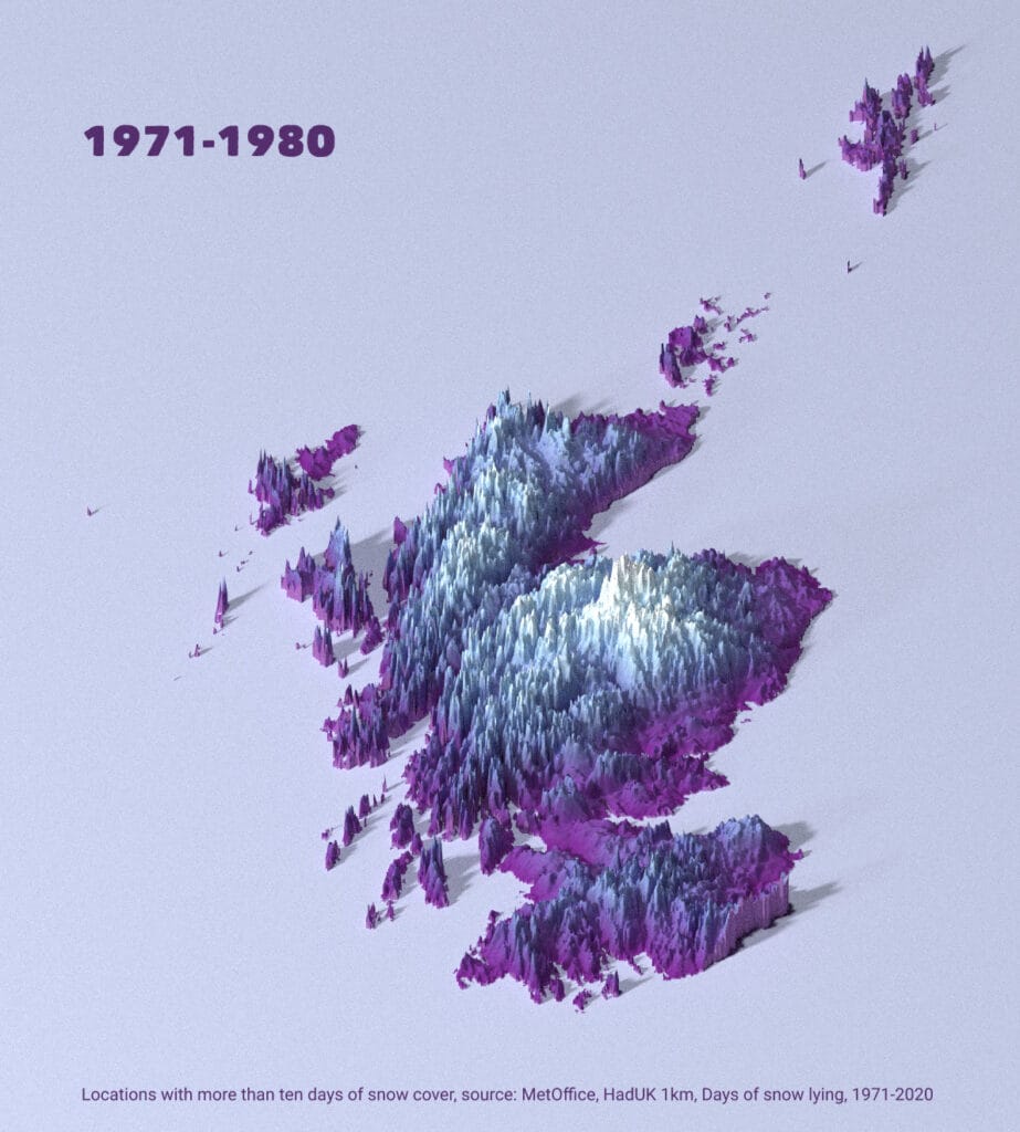 Visualised: Scotland's changing snow cover 4
