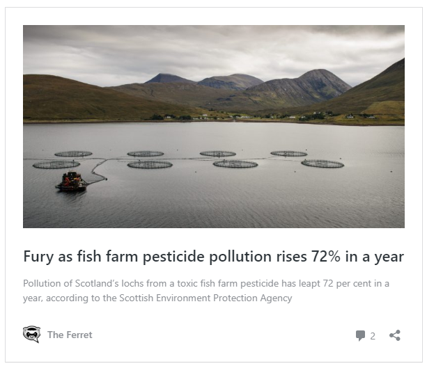 Formaldehyde used 200 times by fish farm industry 1