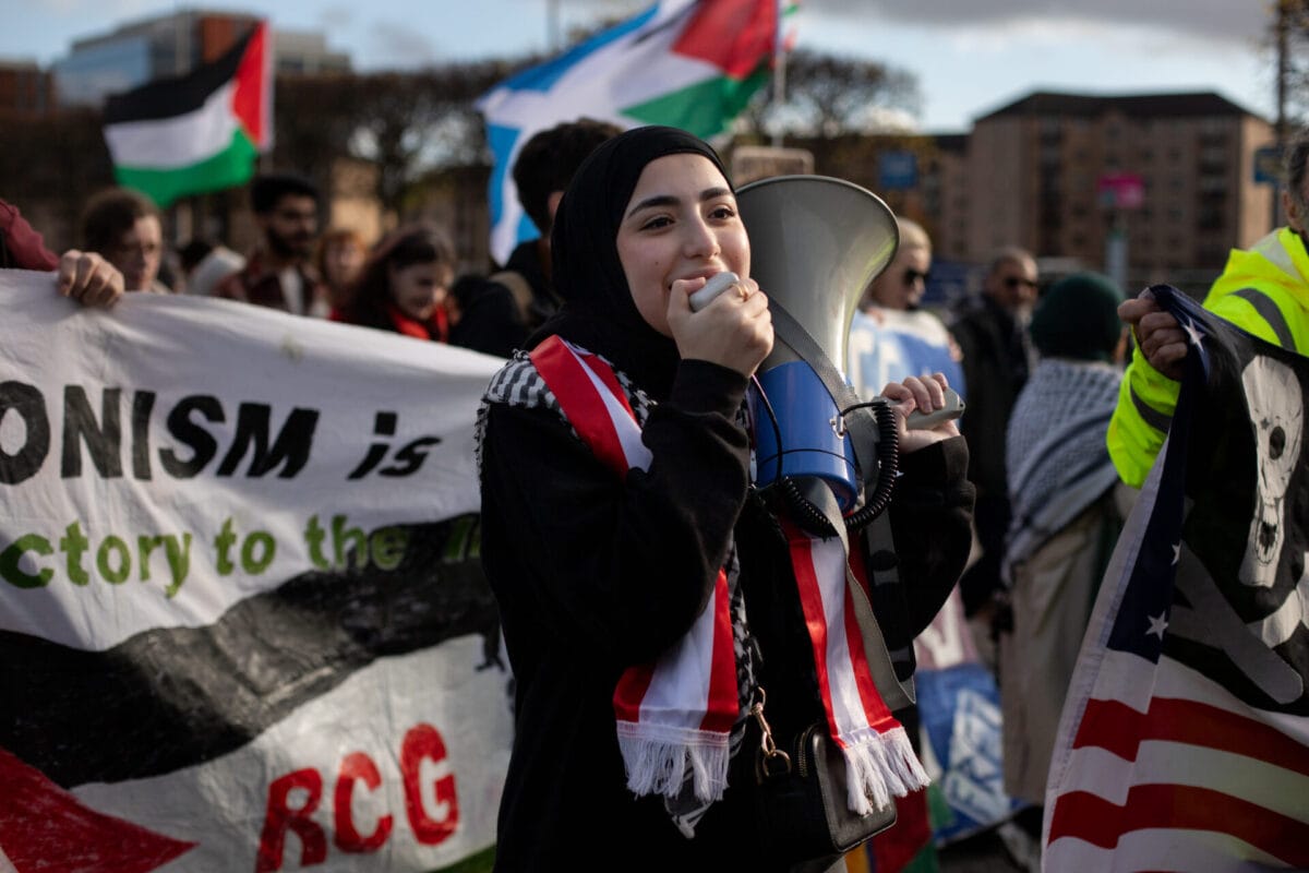Anti-war protests: a year in pictures 9