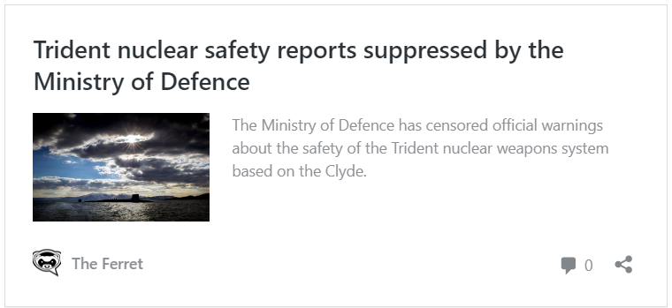 Secrecy over radioactive pollution from nuclear bases 7