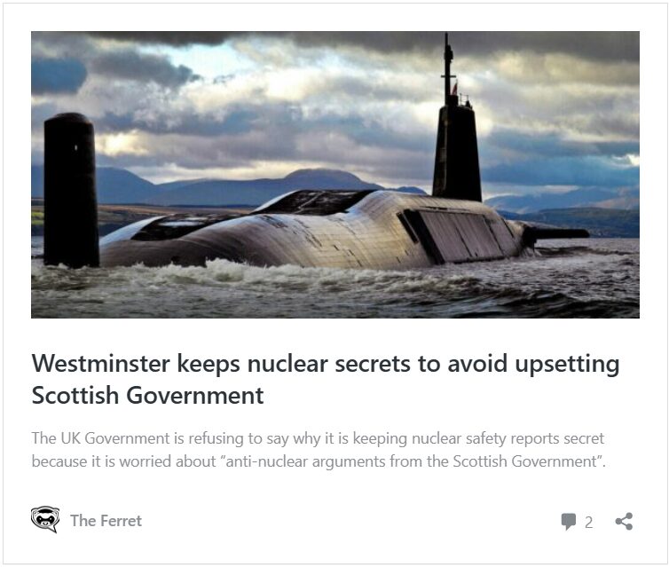 MoD under fire over nuclear clean-up in Scotland 7
