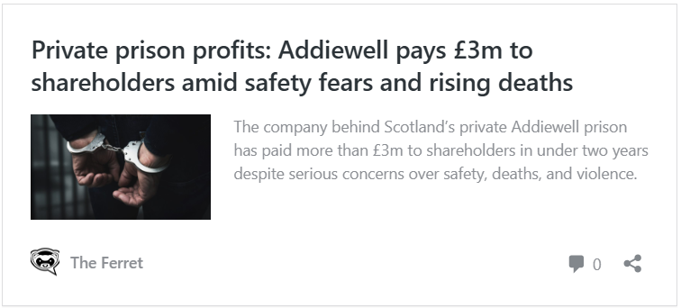'Addiewell sentenced my son to death': Grieving mother speaks out over 'neglect' by Scotland's private prison 10