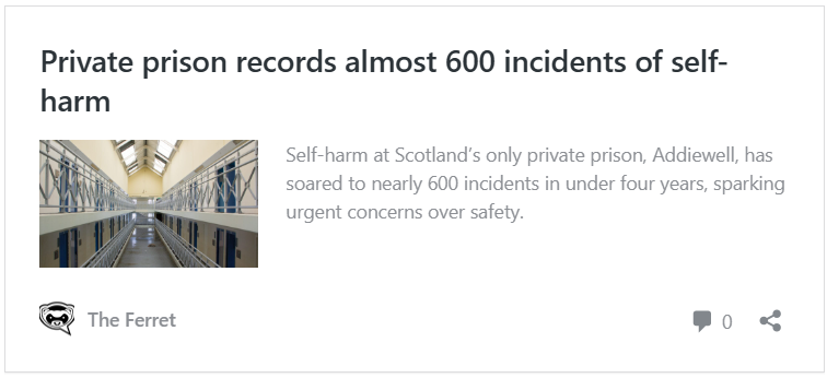 'Addiewell sentenced my son to death': Grieving mother speaks out over 'neglect' by Scotland's private prison 9