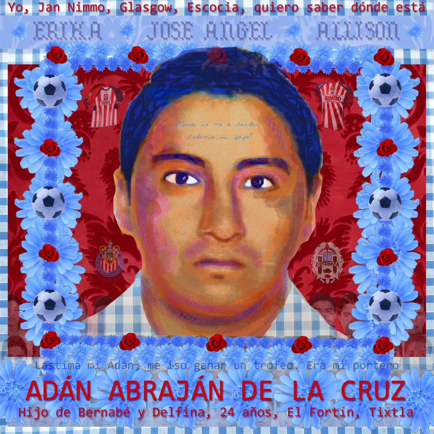 Portrait of Adan Abrajan de la Cruz by Jan Nimo
