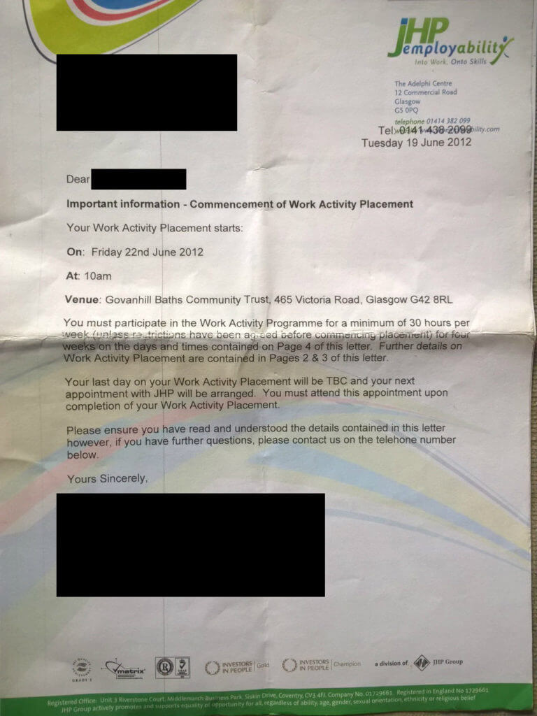 Redacted Govanhill Baths Community Trust MWA Letter