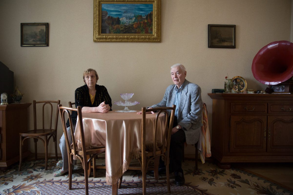Olga and Vassily Leskova have lived in their flat in the Nishegorodsky district all their lives. Friction has broken out between neighbours who voted for demolition of their block, and people like Olga and Vassily who voted against