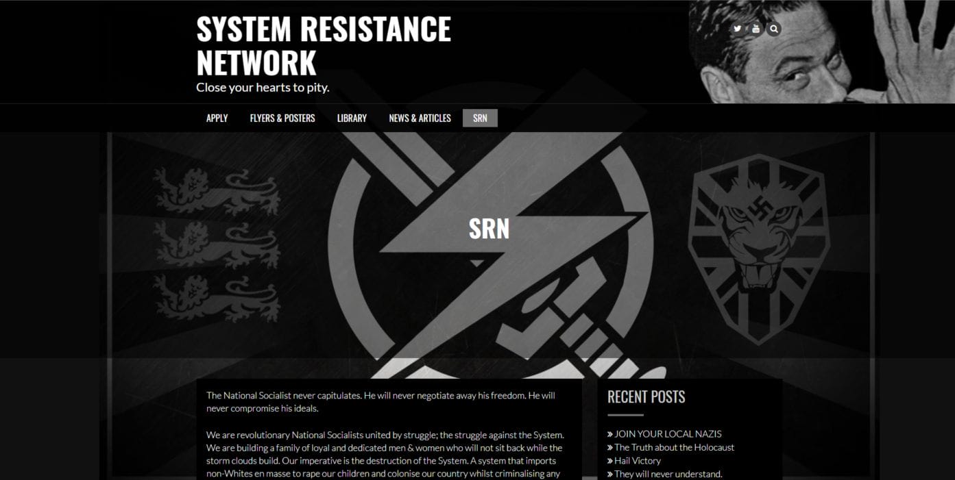 Far right System Resistance Network is run by banned terrorist group