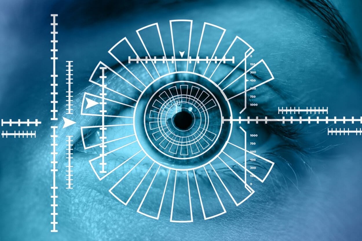 biometric scan of an eye