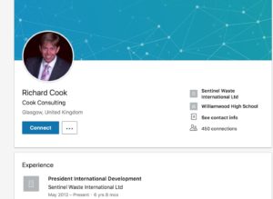 Richard Cook LinkedIn profile