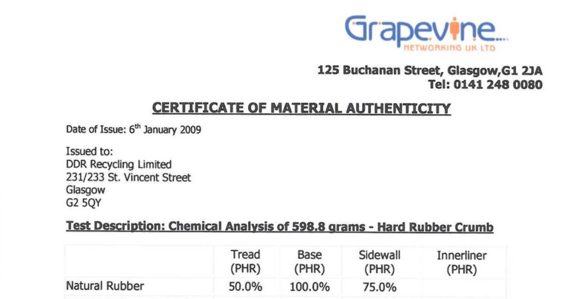 Grapevine letter extract