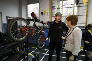 Nicola Sturgeon visits 1000 climate challenge funded project