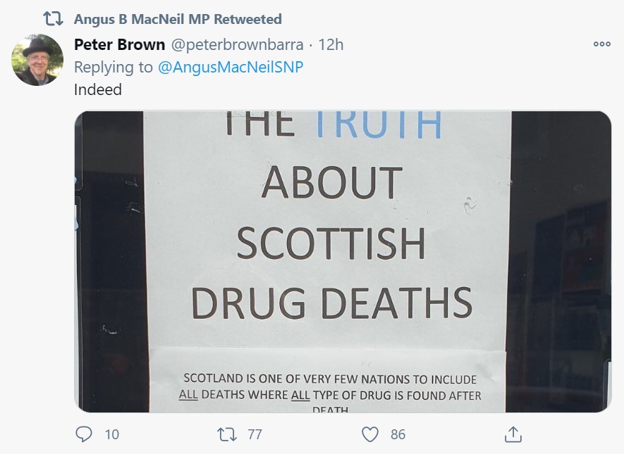 Angus Macneil drug deaths
