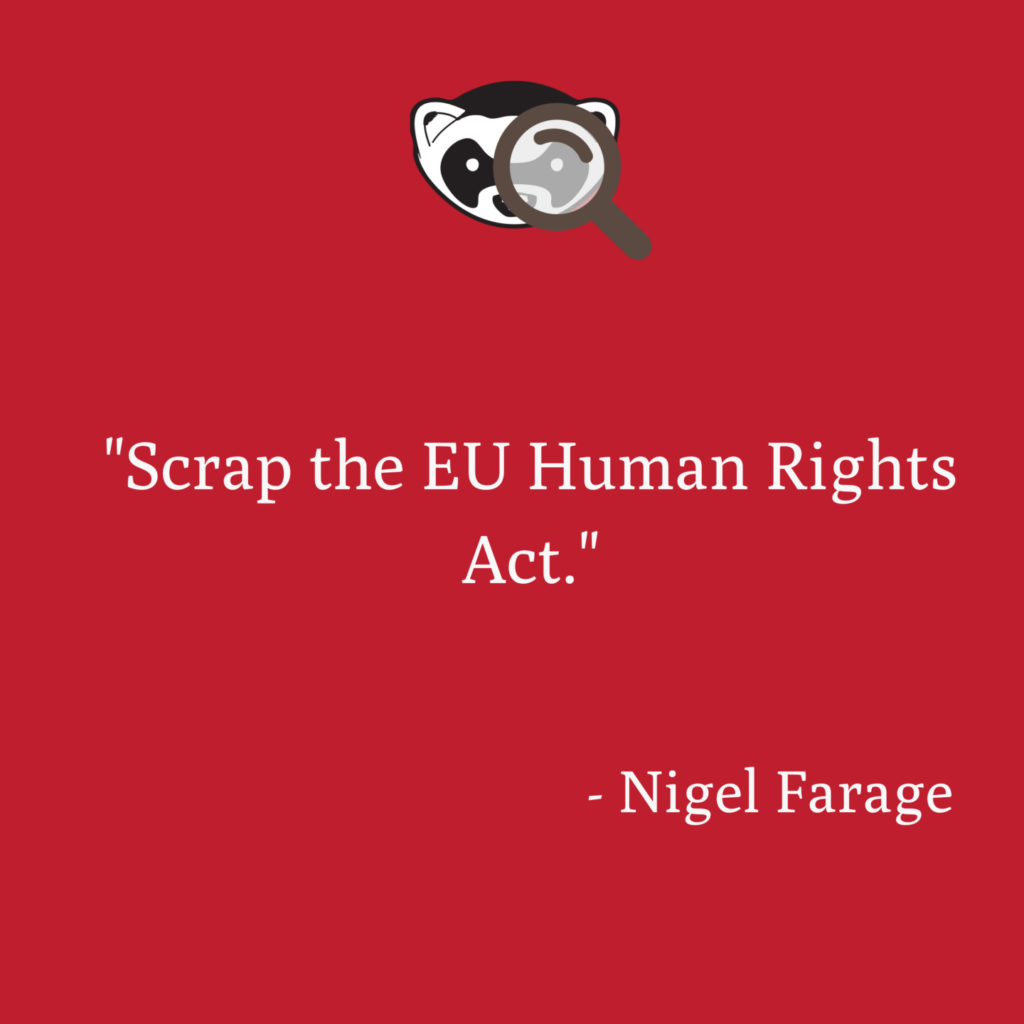 Scrap the EU Human Rights Act Nigel Farage