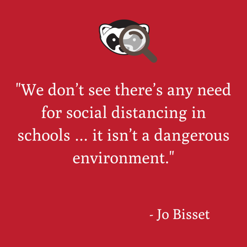 Social distancing schools factcheck