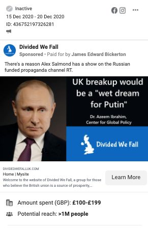 DM-ad-3 'Dark money' fears raised over anti-SNP Facebook adverts run by Unionists 3