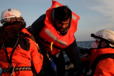 Footage shows more than 100 people rescued in Mediterranean Sea 35