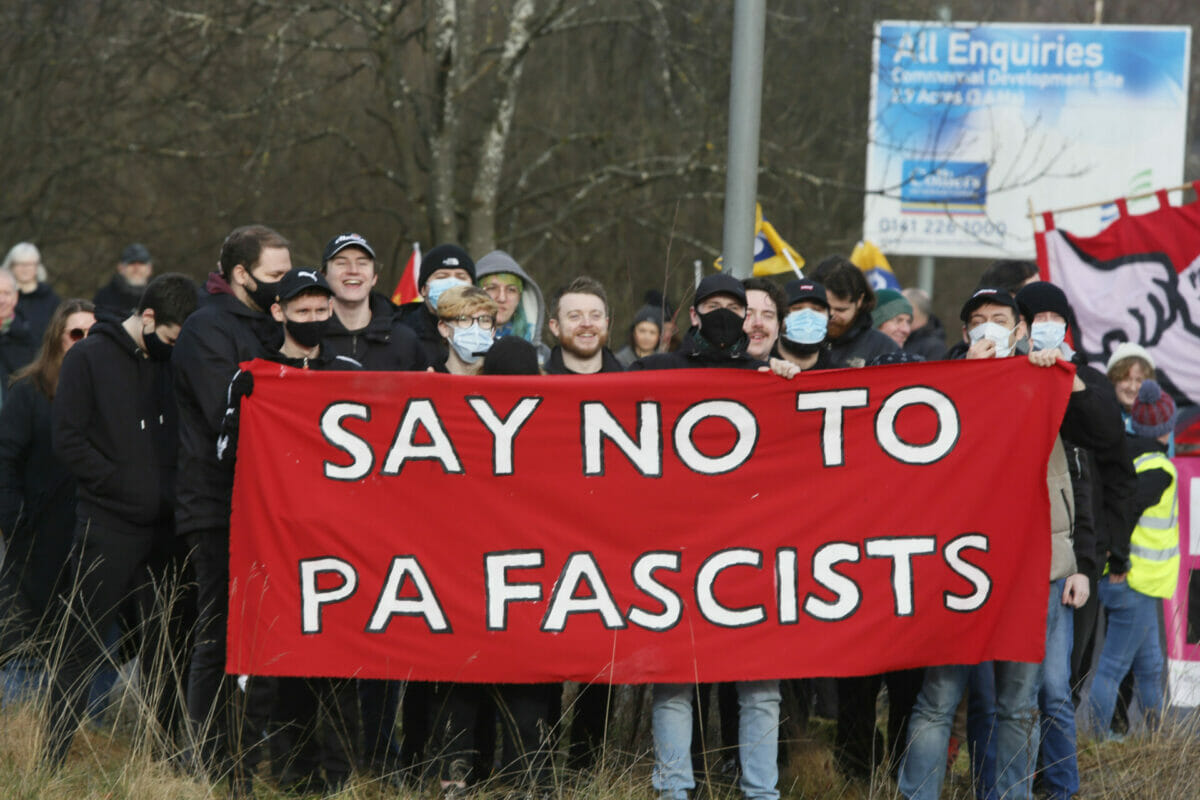 Erskine protest attended by far right activists linked to banned neo-Nazi group 3
