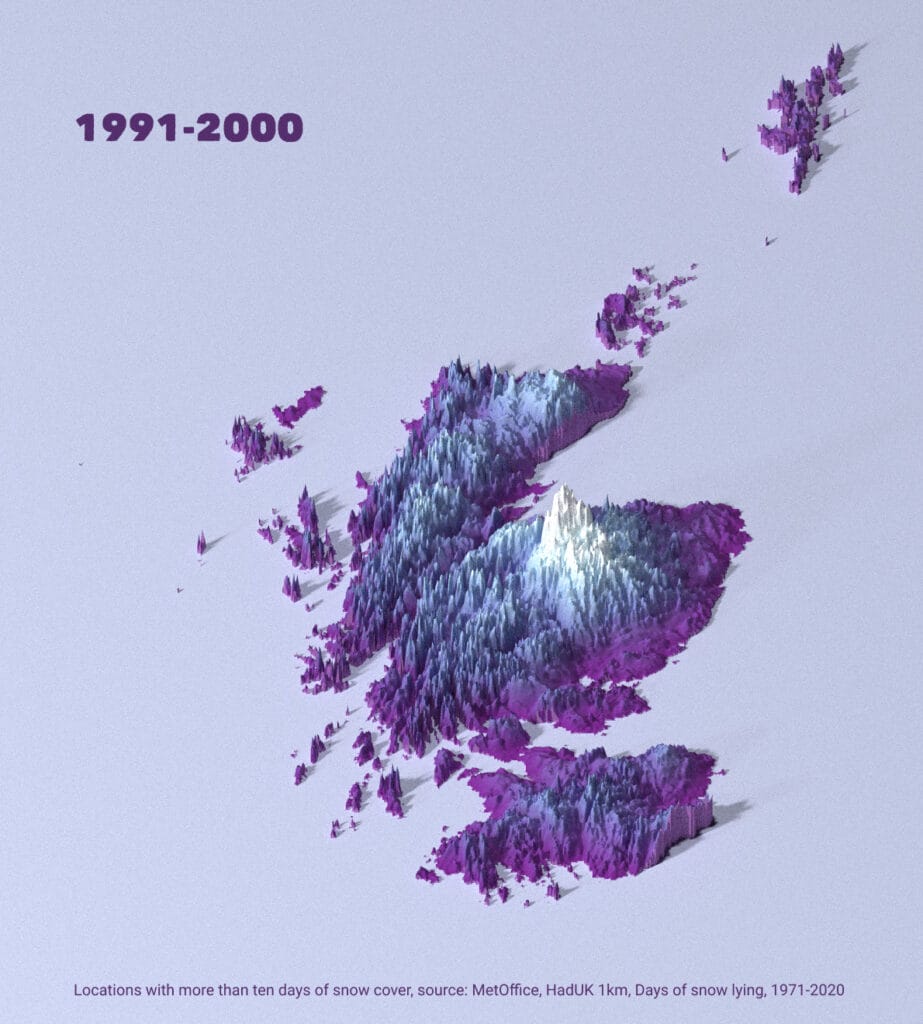 Visualised: Scotland's changing snow cover 7