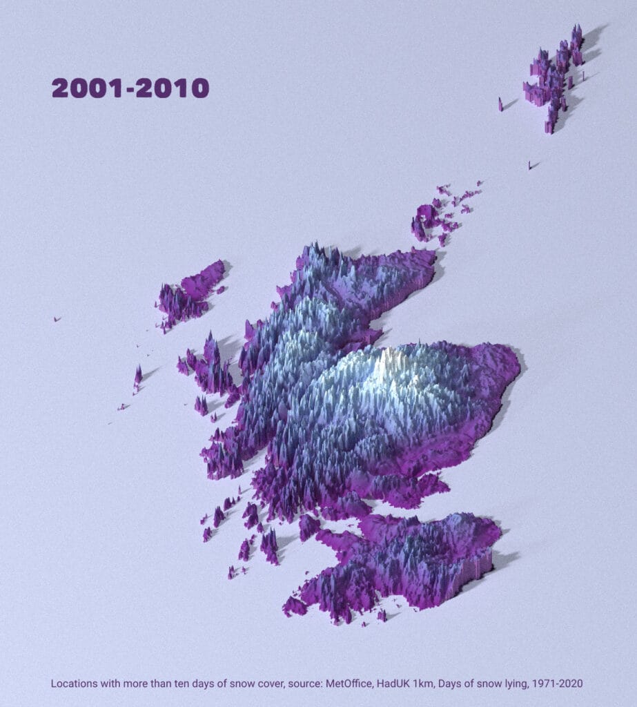 Visualised: Scotland's changing snow cover 8