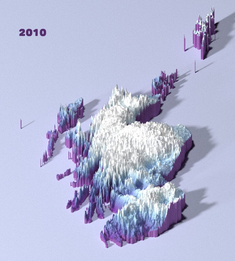 Visualised: Scotland's changing snow cover