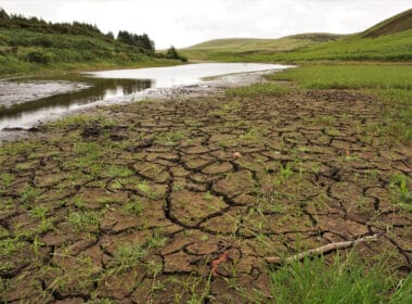 Drought conditions in the Pentlands