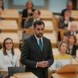 Humza Yousaf is elected as the Scottish Parliament nomination fo First Minister.