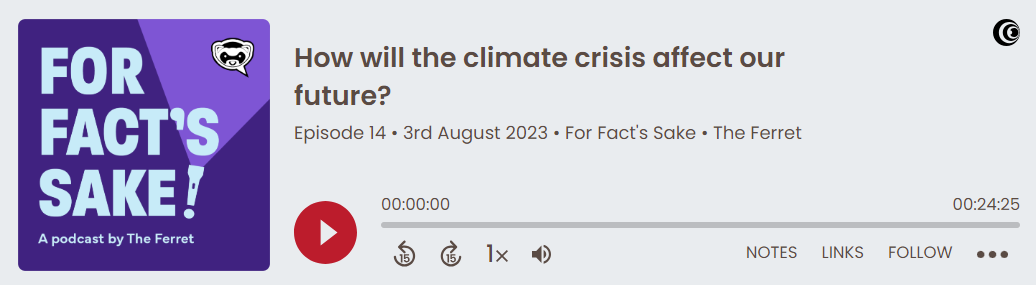 Climate crisis podcast image